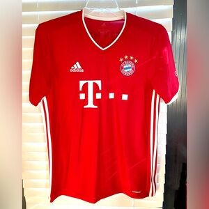 Adidas FC Bayern Mǔnchen - 2020-21 Home Soccer Jersey - 3 Side Stripes -Football